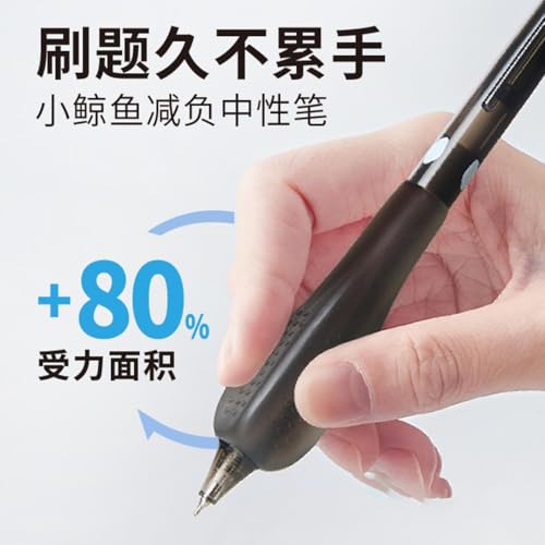 Bolígrafo negro gel 0.5mm con agarre suave miniatura 2