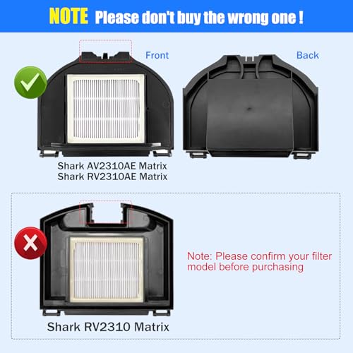 Image of Replacement Parts for Shark RV2310AE /AV2310AE /RV2320S /RV2300S /UR2360S Matrix Robot Vacuum Cleaner,1 Main Brush Roller, 6 Side Brushes, 2 HEPA Filters, 2 Foam Filters(Not for RV2300 /RV2310)-13Pack