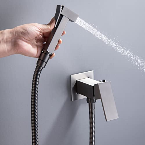 Kit ensemble de pulvérisation chaude et froide WC douchette laiton portable - 4