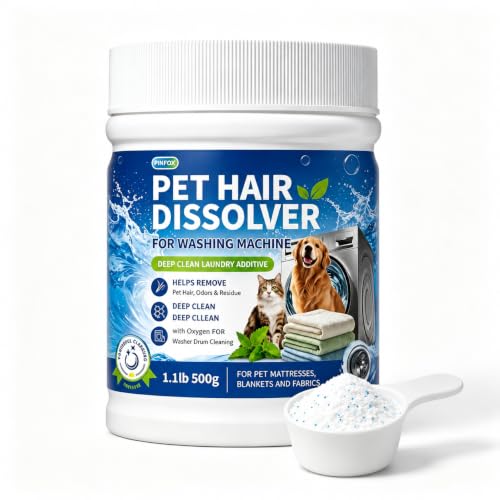 Pet Hair Remover for Laundry, Pet Laundry Detergent & Washer Cleaner, 500g