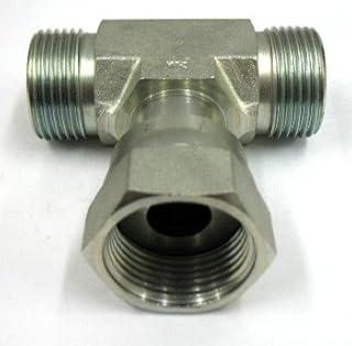 AF FS-6600-04-04-04 - 1/4 O-Ring Face (9/16'-18 Threads) - Swivel Nut Branch Tee