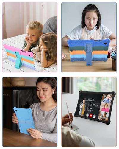 KATUMO Silicone Case Compatible with Samsung Galaxy Tab A8 10.5 inch 2021 2022 Tablet (SM-X205N/X200N/X207) Soft Rubber Cover with Stylus Pen Shoulder Strap for Galaxy Tab A8 Case - Image 4