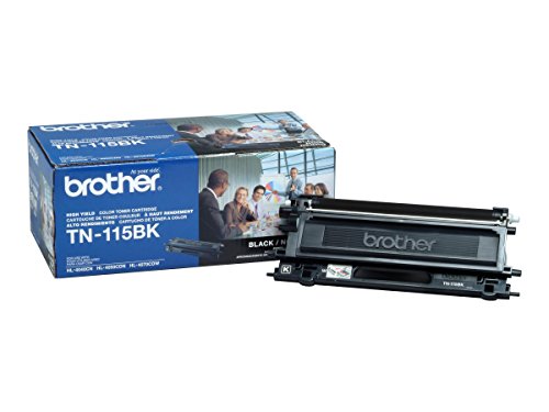 Brother TN115BK High Yield Black Toner Cartridge - Retail Packaging