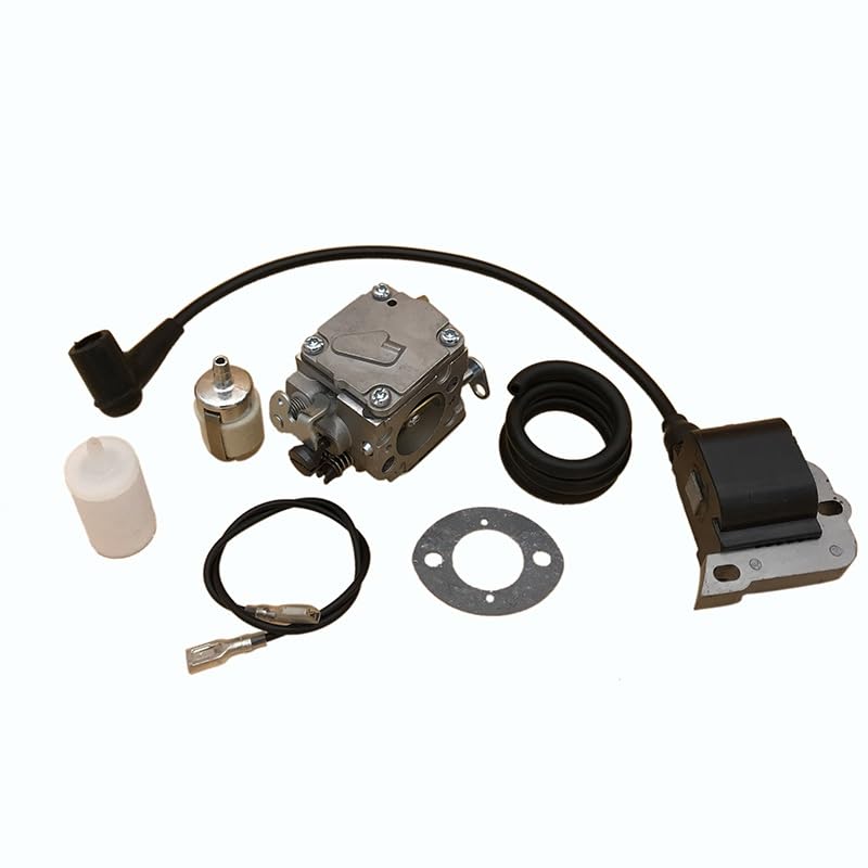Piezas de Herramientas de jardinería Kit de línea de Filtro de Combustible de Bobina de Encendido de carburador HUNDURE for Piezas de Repuesto de Motosierra Husqvarna 268 272 272XP 61 266