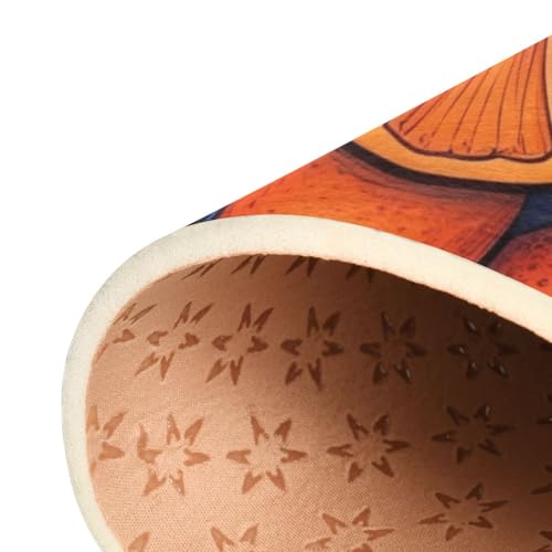 Tapete decorativo estampado naranja 78.74x50.8 cm miniatura 6