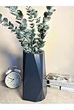 SODEF Decorative Wine Rack, Wine Chiller, Vase, Geometric Concrete Wine Bottle Holder, Anthracite Black, Single Piece