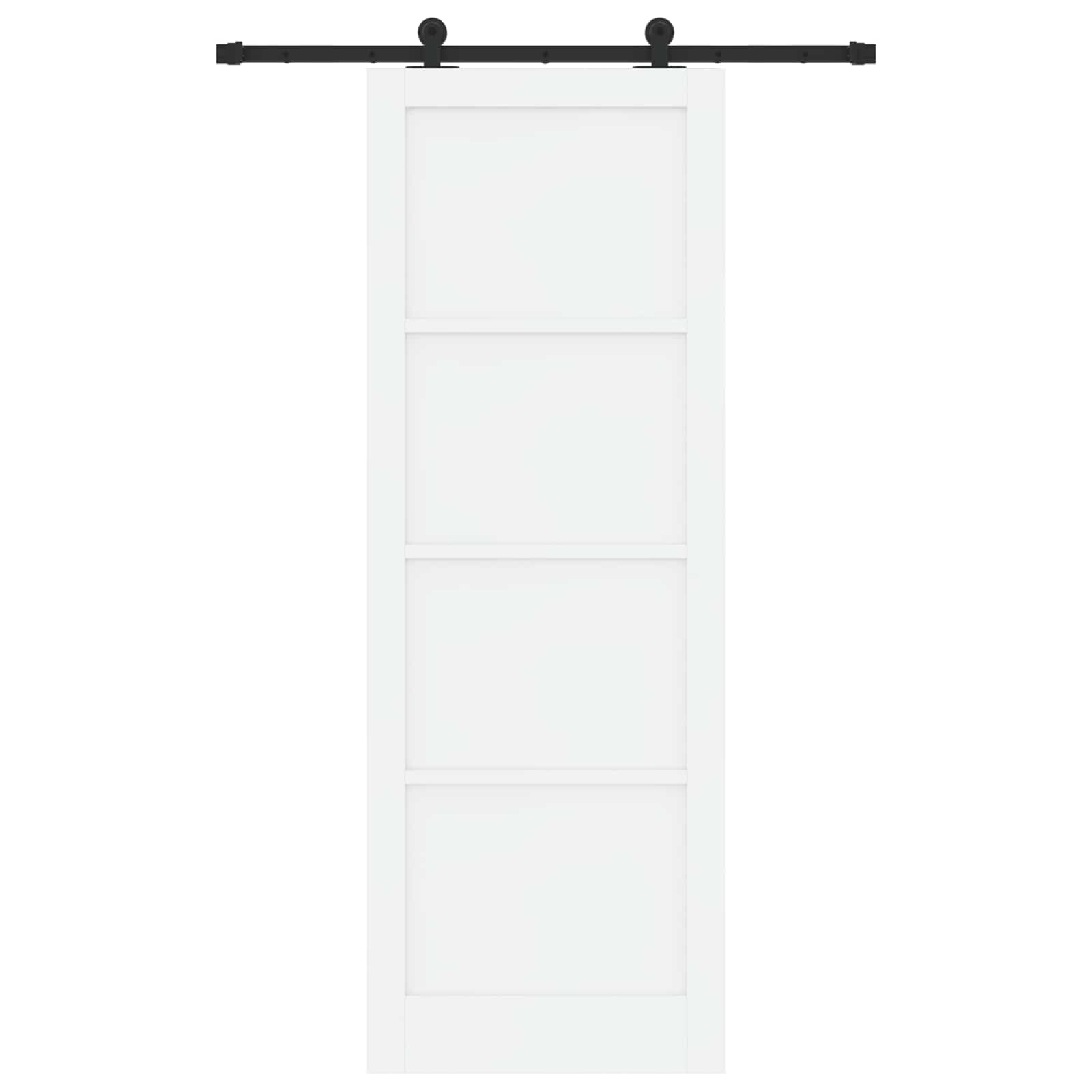 Puerta corredera ORKDAL blanco 83 x 232 cm madera maciza pino puerta habitación