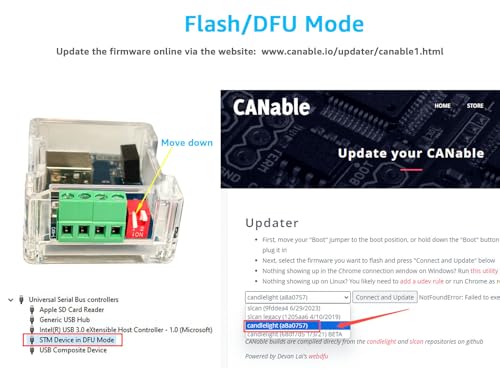 Image of DSD TECH SH-C30G Isolated USB to CAN Adapter Based on Canable 1.0 Pro