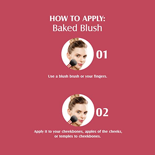 Image of Glam21 Baked Blusher | Highly Pigmented, Long Lasting | Illuminating Glow Finish | Smooth & Blendable Texture |Stays up to 8 hours | For All Skin Types | 6gm | Shade-02