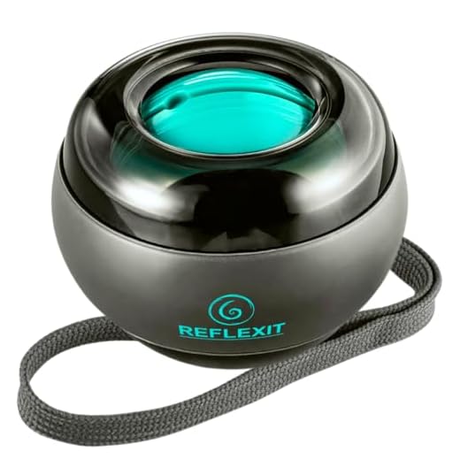 Reflexit Der Original Spinball – Unterarm- & Handtrainer mit optimierter Größe für perfekten Halt | Ideal für Handgelenk-Training, Griffkraft, Beweglichkeit & Anti-Stressball | Bis 16 kg Widerstand