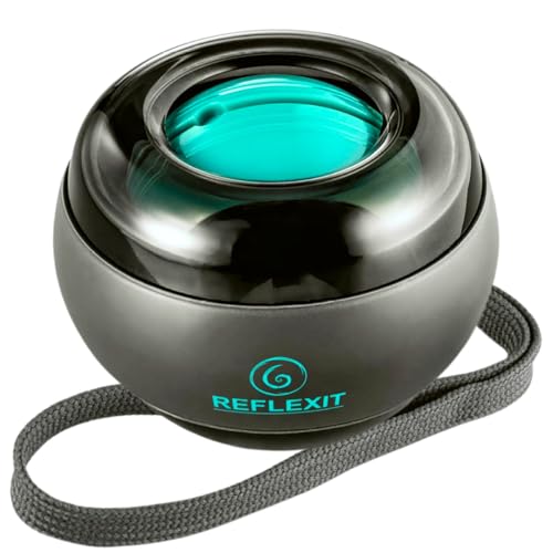 Reflexit Der Original Spinball Unterarm- & Handtrainer mit optimierter Größe für perfekten Halt | Ideal für Handgelenk-Training Griffkraft Beweglichkeit & Anti-Stressball | Bis 16 kg Widerstand