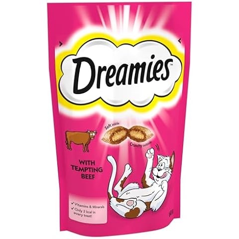 Dreamies Cat Treats with Tempting Beef, 8 Pouches Cover