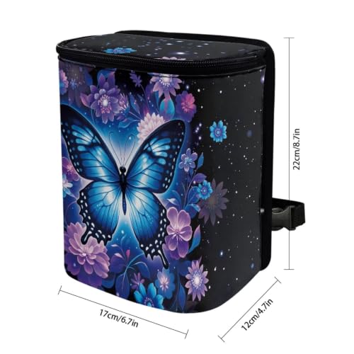 Image of Forest Mushroom Car Trash Can with Lid Hanging Car Trash Bag Leak-Proof Portable Cars Garbage Bin Truck Sedan Accessories Interior Cars Organizer