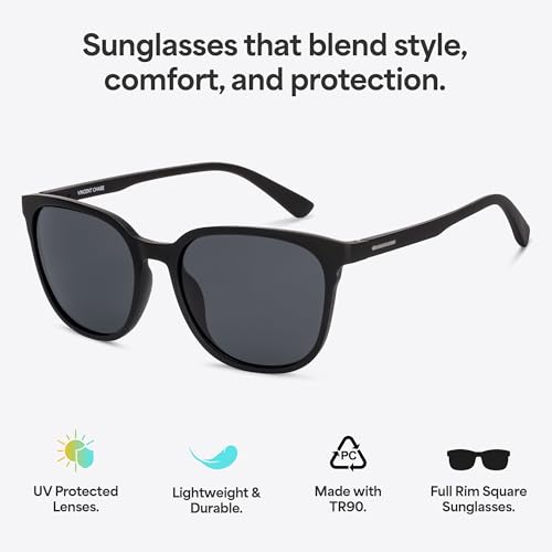 Image of Vincent Chase By Lenskart | Full Rim Square | Polarized Sunglasses Stylish |100% UV Protected | For Men & Women (Large, VC S18707)