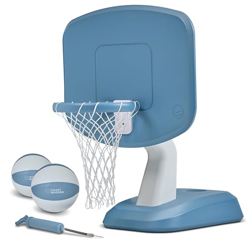 Coast Modern Poolside Basketball Hoop with 2 Water Balls
