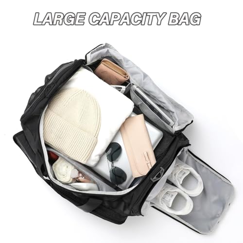 MAXTOP 3-in-1 Gym Bag for Women Duffle Bag with Shoe & Makeup Pouch by MAXTOP - Used condition - Image 3