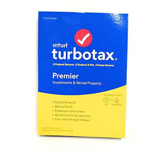 TurboTax 2019, Premier Federal Efile, for PC/Mac