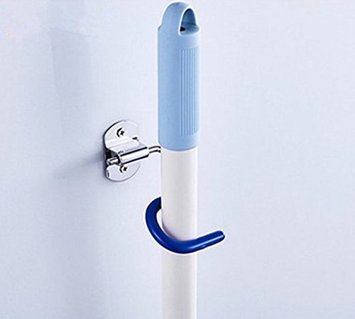 Asibt 6 Pcs Broom Mop Holder 304 Stainless Steel S-Type For Cleaning Tools Organizer #TOP3