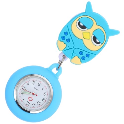 VALICLUD Montre De Poche Infirmière Hibou en Silicone Montre Extensible Unisexe pour Médecins Et Infirmières Réglage Facile De L’Heure Usage Médical