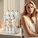 360° Rotating Makeup Organizer for Vanity - 2 Tier Perfume Organizer with Large Capacity - Skincare Organizer for Bathroom Counter - Space-Saving Cosmetic Storage for Dresser Countertop (Clear)
