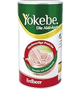 Yokebe - Die Aktivkost - Erdbeer - Diätshake zur Gewichtsabnahme - glutenfrei, laktosefrei und ve...