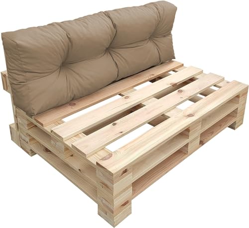 chilly pilley Coussin De Palette EU Imperméable Coussin De Jardin Imperméable Flocons De Mousse Plusieurs Tailles Et Couleurs (Coussin De Dos 120 x 40....
