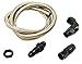 Nitrous Outlet 90 Blow Down Kit With Straight Bulk Head Fitting (Black Fittings)