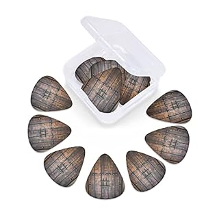 Ensemble de 12 médiators de guitare de porte en bois de décrochage rustique pour guitare acoustique, guitare électrique… - Les Beatles, Paul McCartney, John Lennon, RIngo Starr, George Harrison Ensemble de 12 médiators de guitare de porte en bois de décrochage rustique pour guitare acoustique, guitare électrique… – Image 6