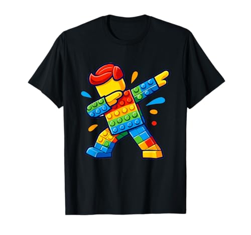 Perfetta per collezionisti di blocchi e costruttori di mattoni, questa grafica del ragazzo dabbing master builder è piena di divertimento. Ideale per ragazzi e bambini che amano costruire mattoni e bloccare sessioni di gioco.