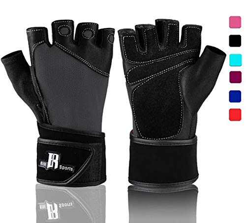 RIMSports Weight Lifting Gloves with Wrist Wrap - Best Lifting Gloves - Premium