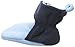 Luvable Friends baby girls Cozy Fleece Booties Slipper Sock, Light Blue Navy, 0-6 Months Infant US