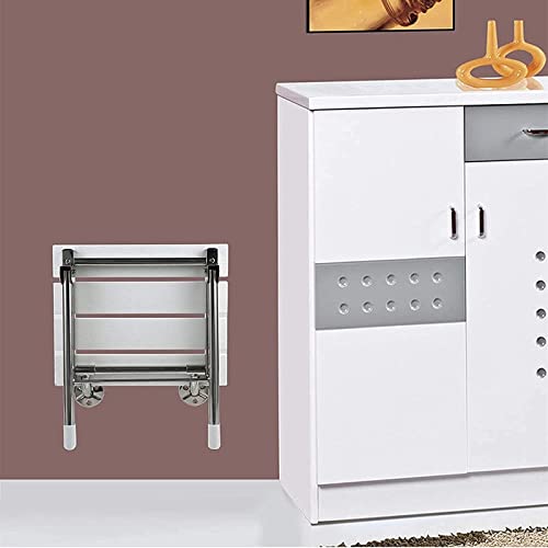 Tabouret de douche mural pliant en bois massif pour senior