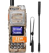BAOFENG UV-25 Tri-Power Jamón Radio de mano, radio bidireccional de largo alcance 11W, UHF VHF MW FM Air NOAA...