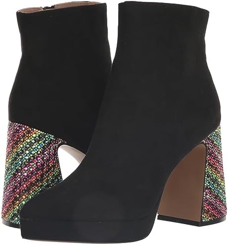 Betsey Johnson Women's Raylan Ankle Boot, Black Micro, 9 | Image 6