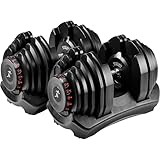 STRONGOLOGY Black 40kg 16-Weights-in-1 Easy Change Safely from 5kg to 40kg Smart Adjustable Dumbbell - Pair