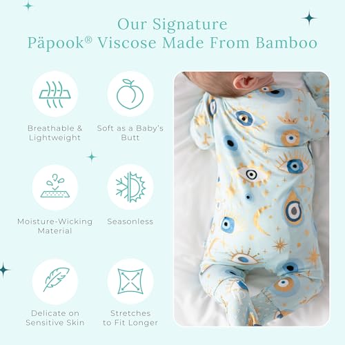 Image of Posh Peanut Convertible Baby Sleepers - Footless Baby Pajamas with 2 Way Zipper for Easy Diaper Changes