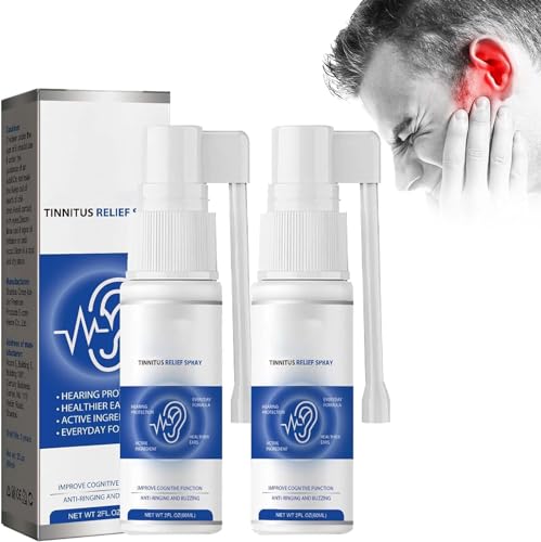 OTBK Tinnidrop Tinnitus Relief Spray Tinnitus Relief for Ringing Ears Tinnitus Relief Device Earwax Cleaning Care Spray for Relieves Tinnitus Ear Back