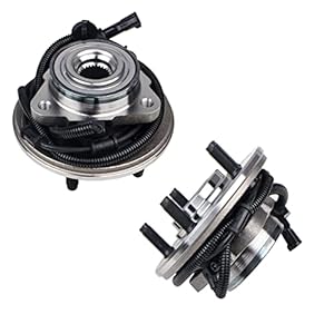 KUSATEC 515050 Front 2PCS Wheel Bearing and Hub Assembly Compatible with for Ford Explorer 2002-2005, Lincoln Aviator 2003-2005, Mercury Mountaineer 2002 2003 2004 2005, 5 Lug Bolts w/ABS