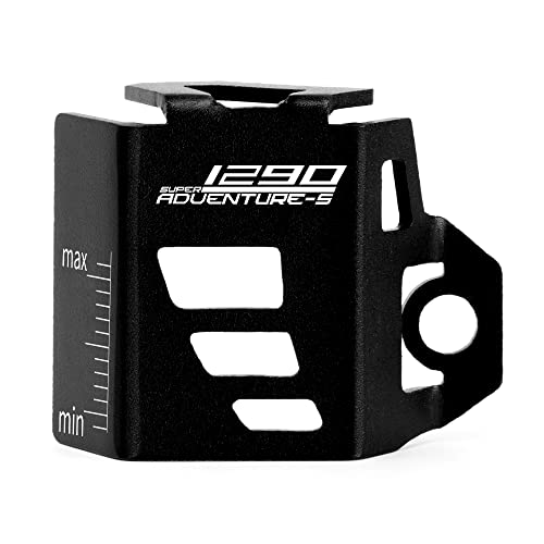 Modeer Compatible with 1290 Super Adventure S 2016-2020 Motorcycle Rear Brake Fluid Reservoir Guard Cover Protection 1290 super adventure s Accessories (black)