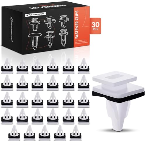 Clips de retención para Honda: grapas fijación exterior de nailon A-Premium, kit de 30 piezas