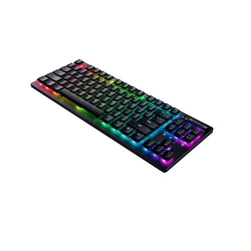 Razer DeathStalker V2 Pro Tenkeyless (Switches Rouges) - Clavier Gamer Optique sans-Fil à Profil Bas (Switches Optiques Linéaires et Silencieux, sans-Fil HyperSpeed, Bluetooth) Clavier AZERTY | Noir