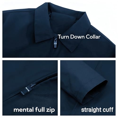 Mens Lightweight Bomber Jacket Casual Stylish Windbreaker3