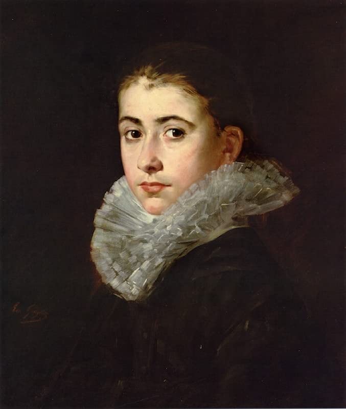 Tableau portrait d'une jeune femme pour décoration chambre chic