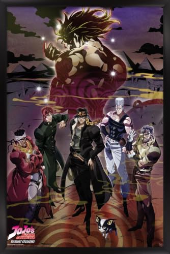 Trends International JoJo's Bizarre Adventure (2012) - Group Wall Poster, 34L x 22.4W, Black Framed Version