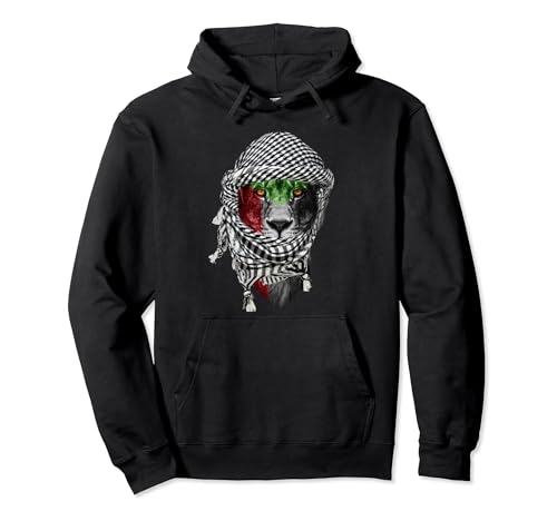 Free palestine, Palestinian lion Pullover Hoodie