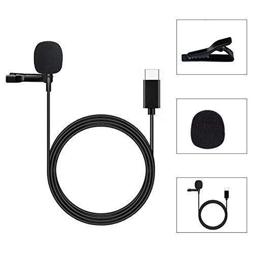 Image of Lapras 𝟭𝟱 𝗬𝗲𝗮𝗿𝘀 𝗪𝗮𝗿𝗿𝗮𝗻𝘁𝘆 USB Type-C Lavalier Mic for Smartphones & Tablets - Clip-On Mic with Omnidirectional Pickup, Noise Cancelling, Crystal-Clear Sound for Video, Streaming.