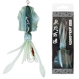 Squid Trap Fishing Lures for Saltwater Soft Artificial Rigged Squid Jig Trolling Lures with UV Glow