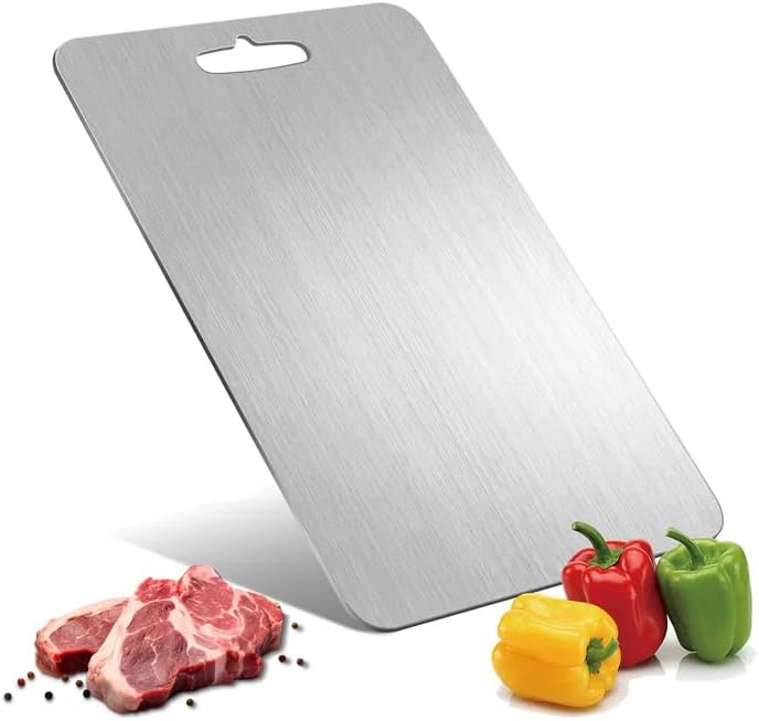 Titanium Cutting Board – 3 sizes, non-toxic, dishwasher safe