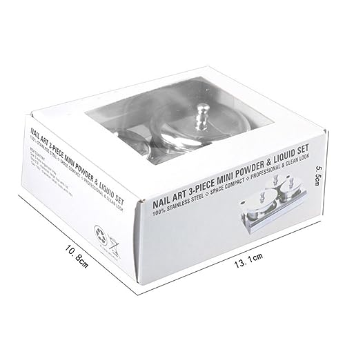 Set 3 Piezas Vasos Acrílicos para Líquido de Uñas miniatura 6