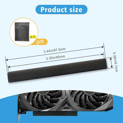 Protège-doigts dorés PCIE noir accessoire de protection pour carte graphique PC - 2